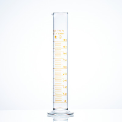 Цилиндр 500 мл (мерный: исполнение 1 - на стеклянном основании), 1-500-2